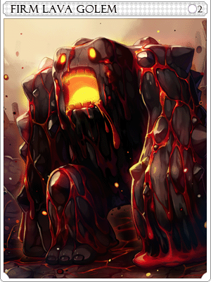 Rigid Lava Golem Card artwork