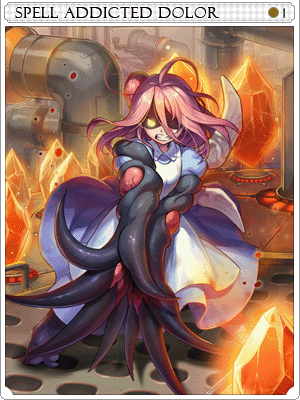 Spell Addicted Dolor Card artwork
