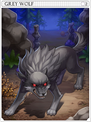 Grey Wolf Card