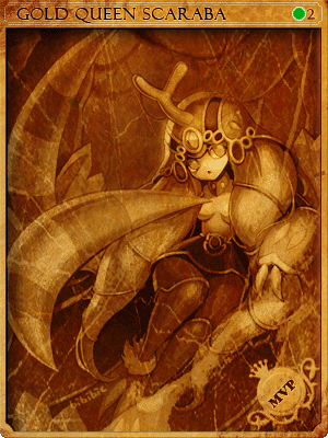 Sealed Gold Queen Scaraba Card