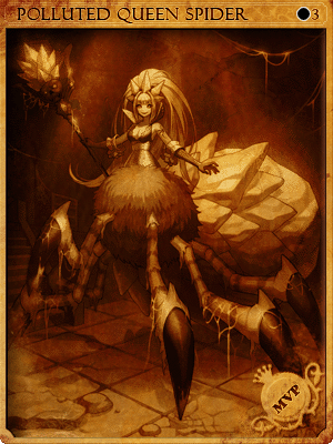 Sealed Polluted Queen Spider Card