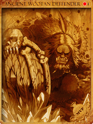 Sealed Ancient Wootan Defender Card