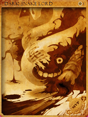 Sealed Evil Snake Lord Card
