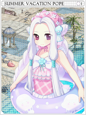 Summer Vacation Pope Card