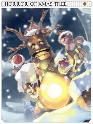 Decorated Evil Tree Card artwork