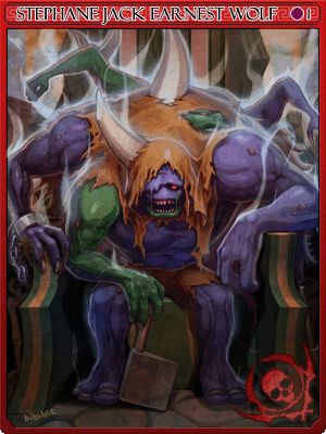 Stephane Jack Earnest Wolf Card