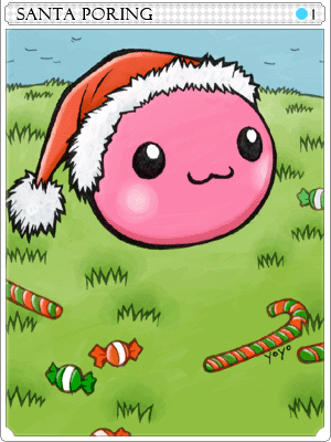 Santa Poring Card artwork