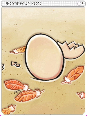 Peco Peco Egg Card artwork
