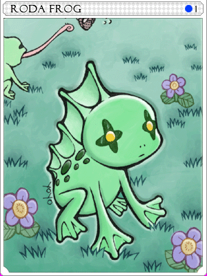Roda Frog Card artwork