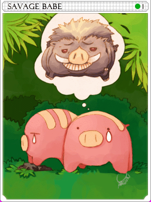 Savage Babe Card artwork