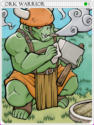 Orc Warrior Card artwork