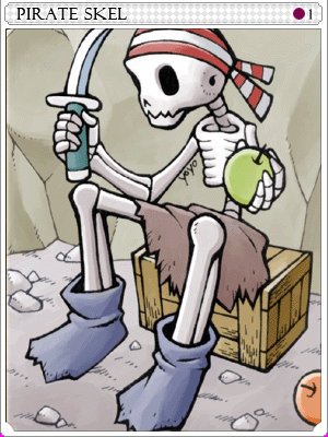 Pirate Skeleton Card artwork