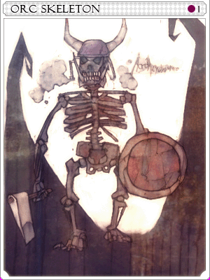 Orc Skeleton Card artwork