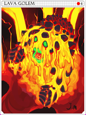 Lava Golem Card artwork