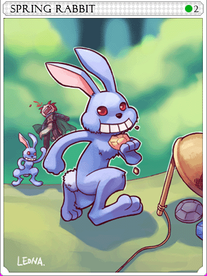 Spring Rabbit Card artwork