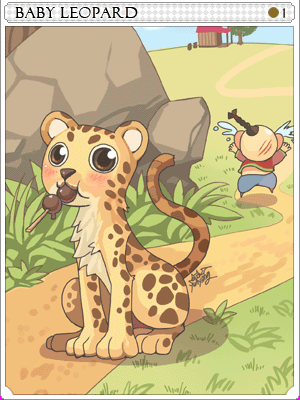 Baby Leopard Card artwork