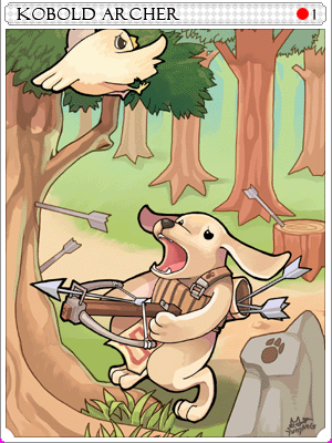Kobold Archer Card artwork