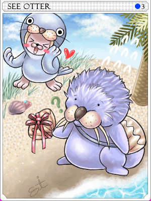 Sea-Otter Card artwork