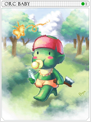 Orc Baby Card artwork