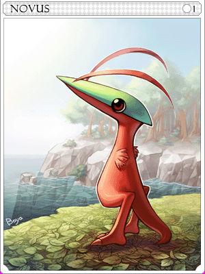 Red Novus Card artwork
