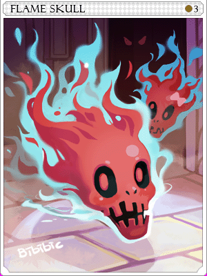 Flame Skull Card artwork