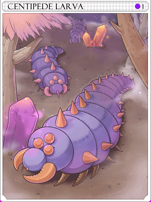 Centipede Larva Card artwork