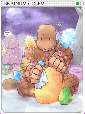 Bradium Golem Card artwork