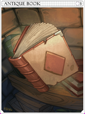 Antique Book Card